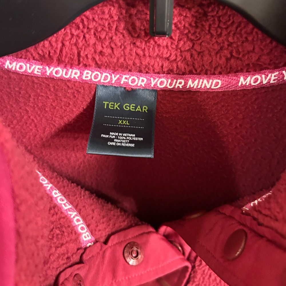 Pink Multicolored Fleece Pullover - Picture 5 of 5